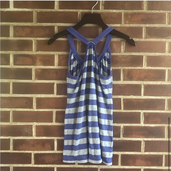 Never worn Splendid tank top blue and grey stripes size small - Picture 3 of 10